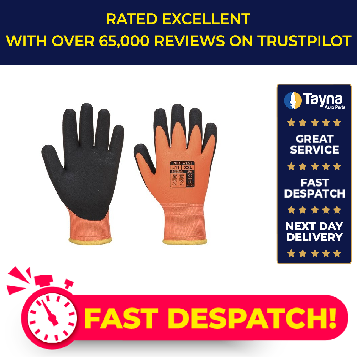 Portwest 039thermo Pro Ultra Glove Large AP02O8RL [PM1203592]