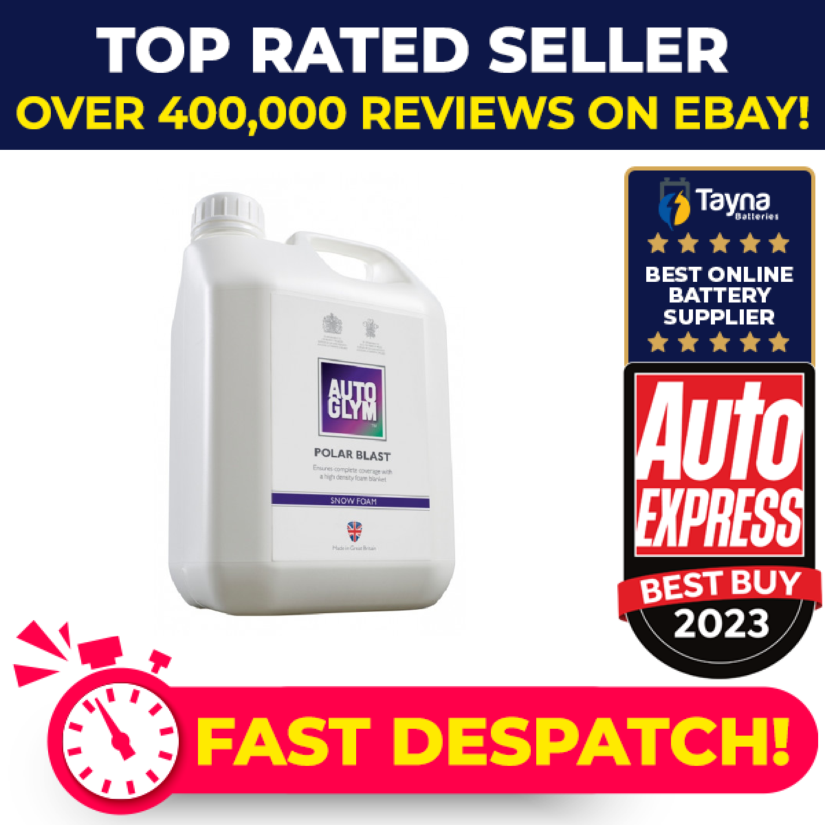 Polar Blast 2.5ltr PB002.5 Autoglym Genuine Top Quality Product New