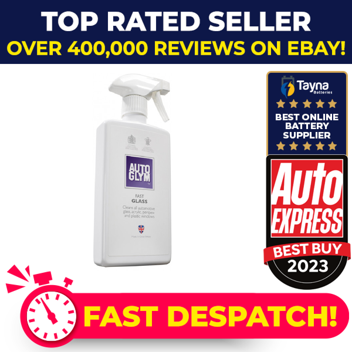 Fast Glass FG500 Autoglym Genuine Top Quality Replacement New