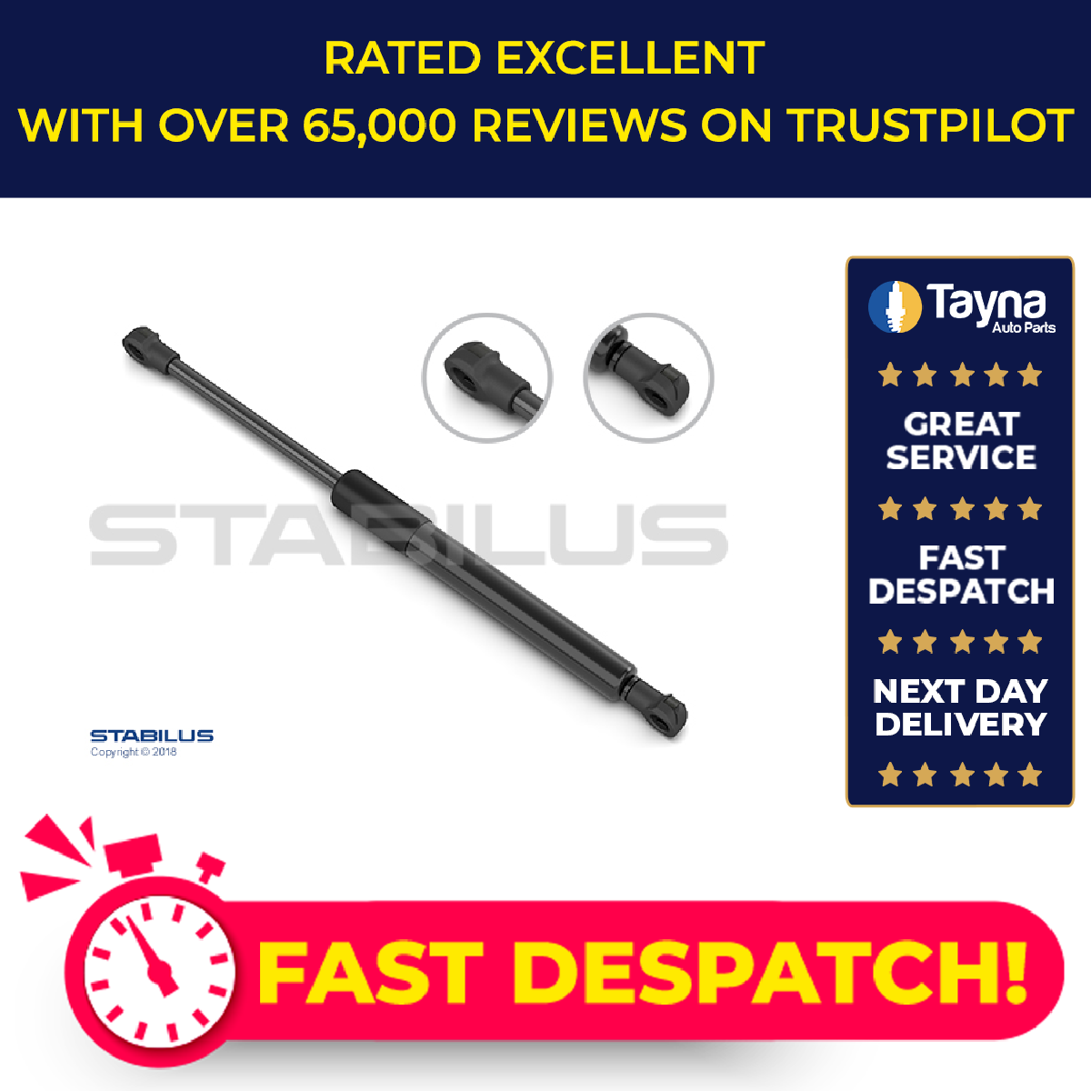 Stabilus Boot Gas Strut 419240 [PM1630163]