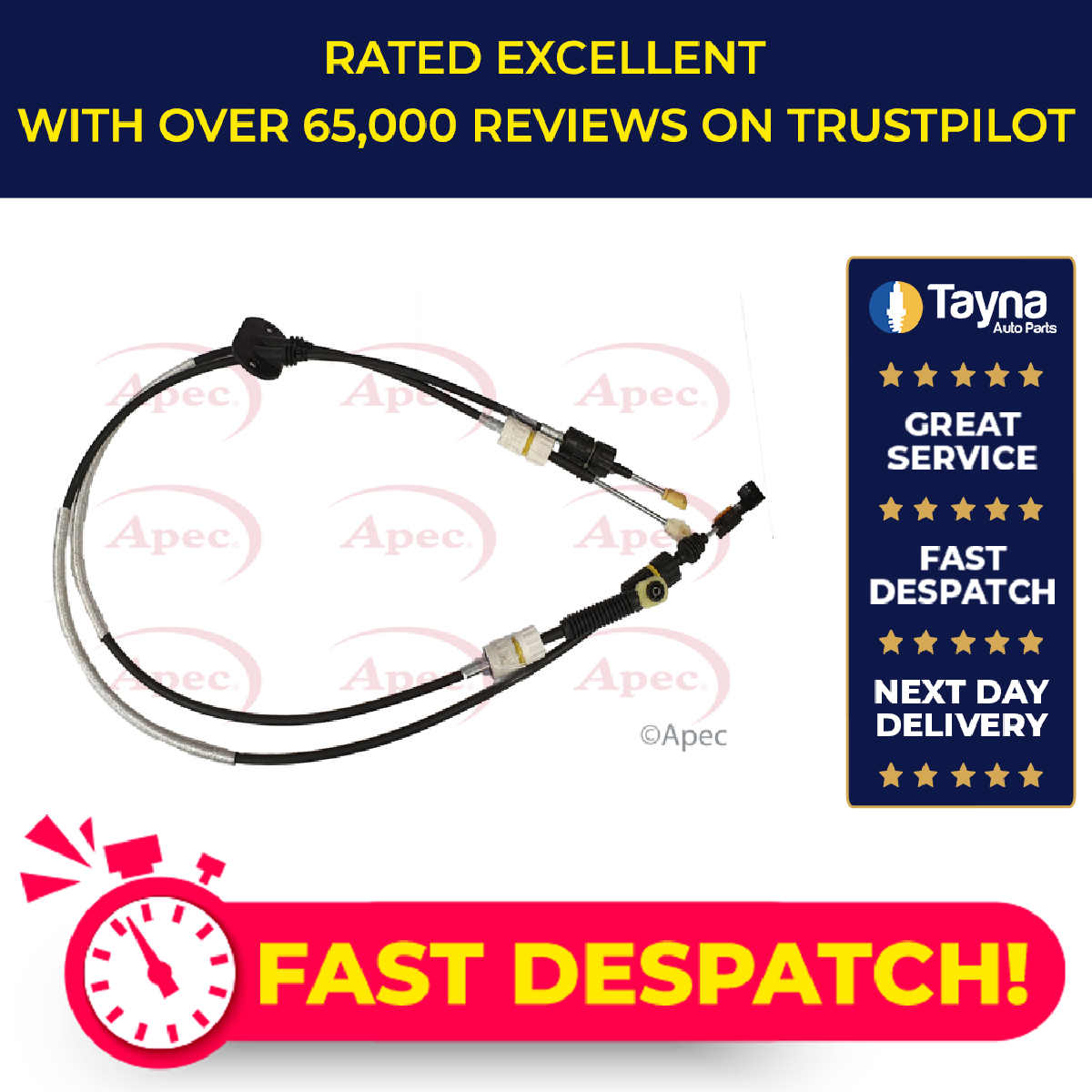 Gear Change Cable fits FORD FOCUS Mk1 1.6 98 to 04 Manual Transmission ...