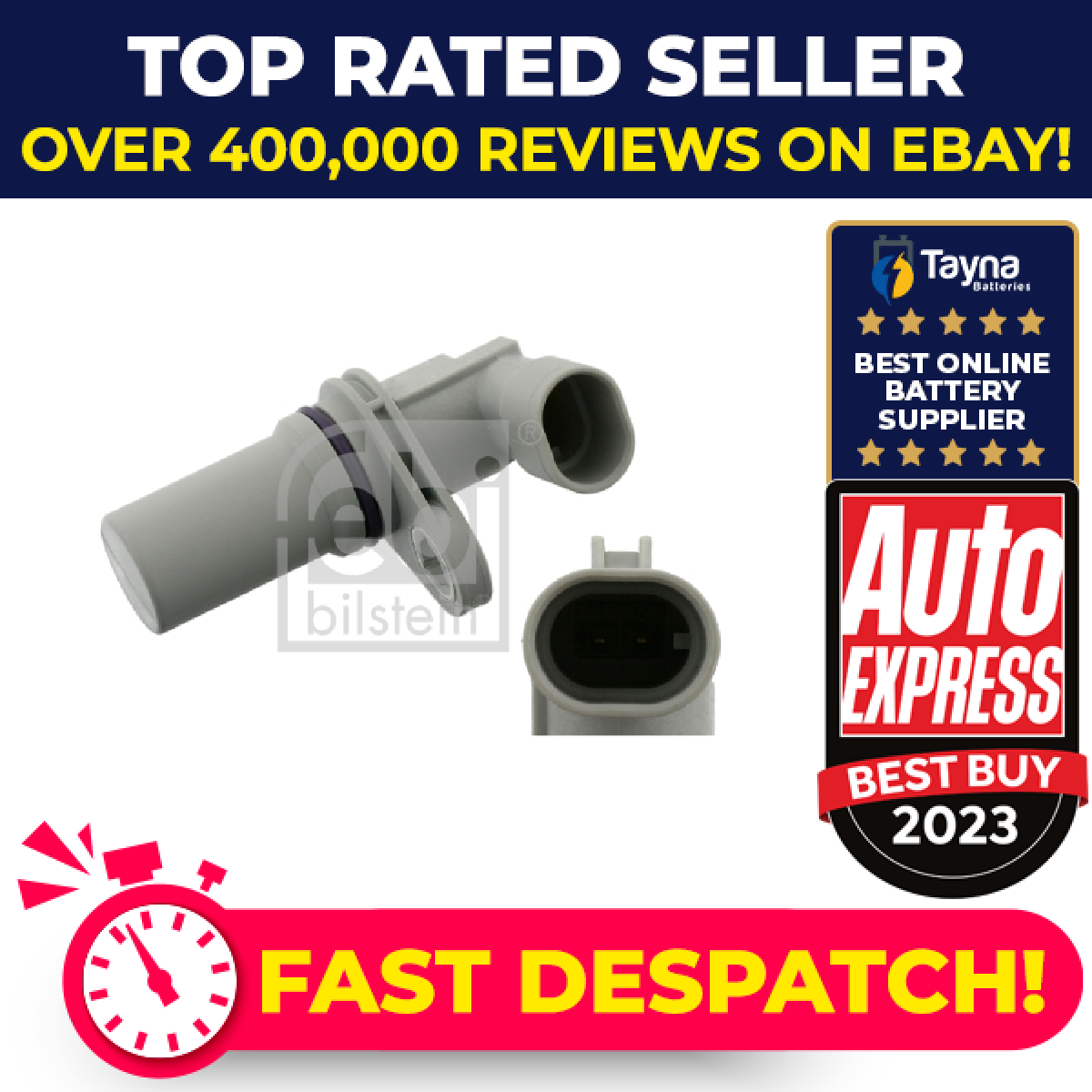 RPM / Crankshaft Sensor fits VAUXHALL ASTRA H, J 1.9D 2.0D 04 to 20 012855170