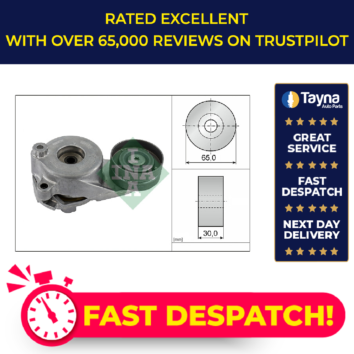 INA Aux Belt Tensioner 534018310 [PM171001]