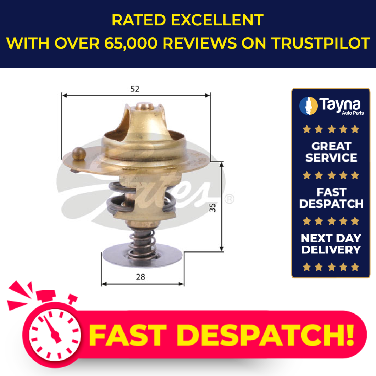 Gates Coolant Thermostat TH14178G1 [PM154014]