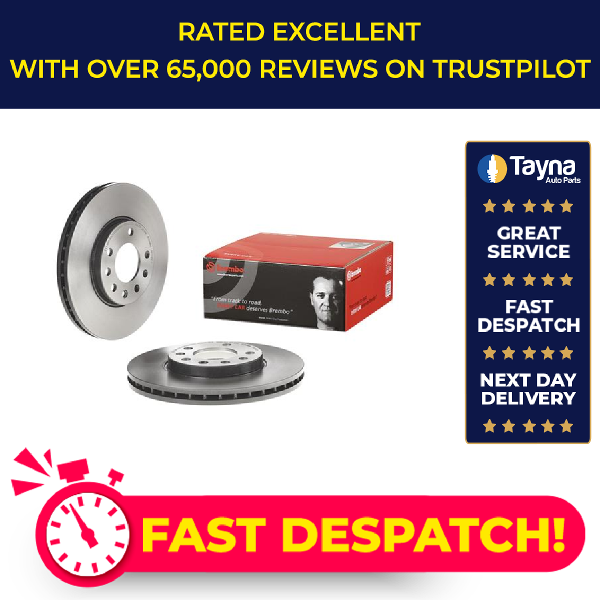 2x Brake Discs Pair Vented fits OPEL ASTRA G 2.2 Front 00 to 05 Z22SE 280mm Set