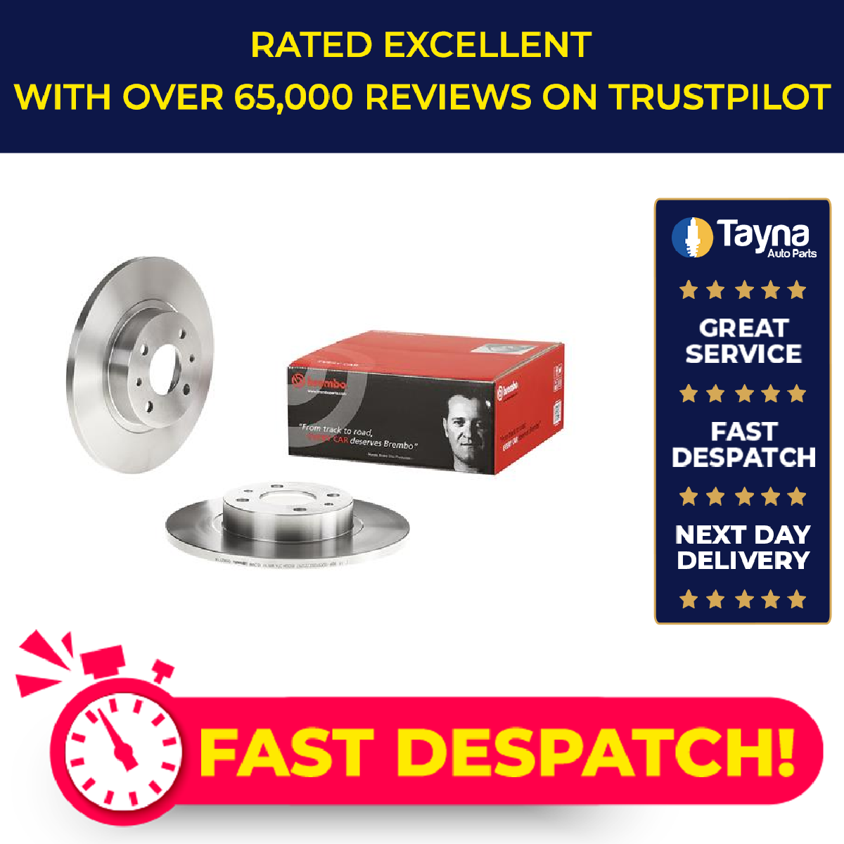 2x Brake Discs Pair Solid fits FIAT TEMPRA 159 1.6 Front 90 to 96 With ABS 257mm