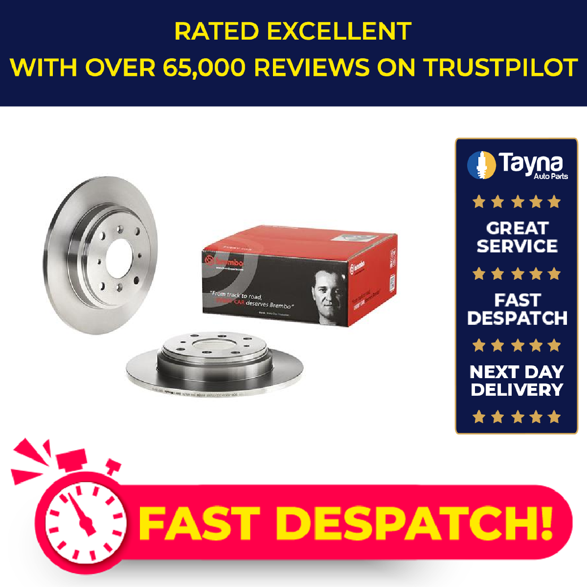 2x Brake Discs Pair Solid fits HONDA ACCORD CB7 2.2 Rear 90 to 93 F22A3 260mm