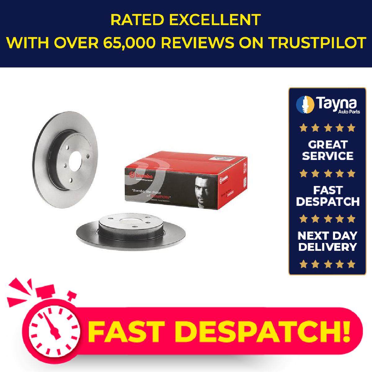2x Brake Discs Pair Solid fits MITSUBISHI GALANT Mk5 2.0 Rear 92 to 96 280mm Set