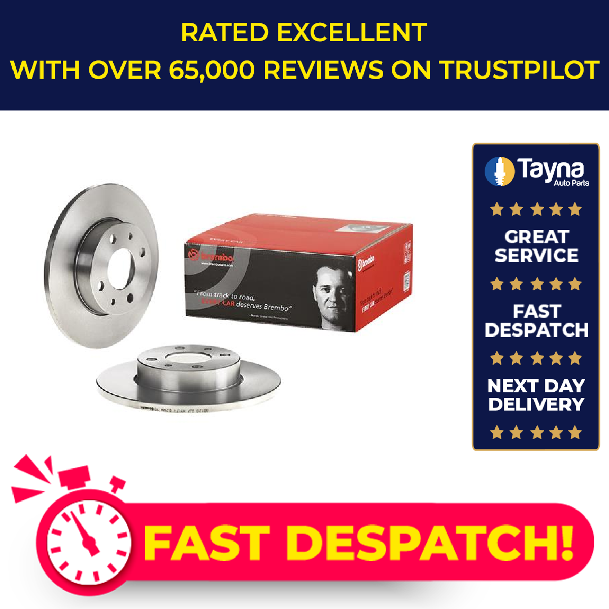 2x Brake Discs Pair Solid fits ALFA ROMEO 145 930 1.4 Rear 94 to 01 240mm Set