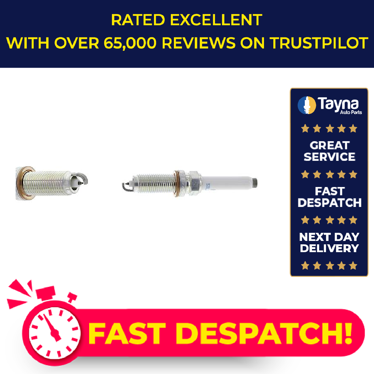 NGK Spark Plugs Set 4x 90654 [PM1043262]