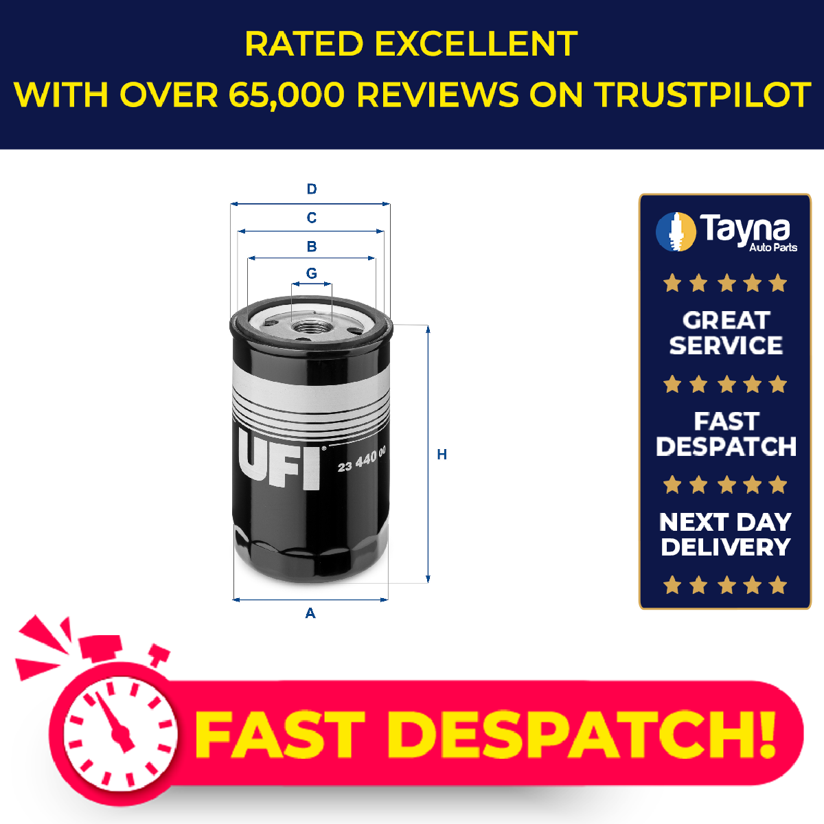 UFI Oil Filter 23.440.00 [PM473568]