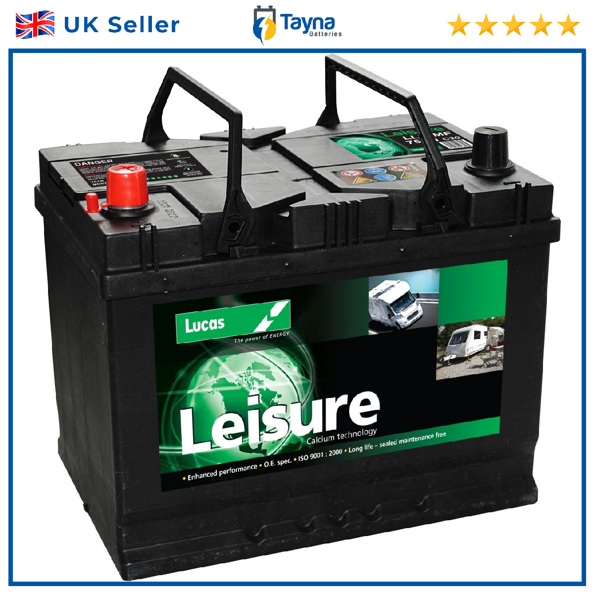 Lucas LL22MF Leisure Battery 75Ah