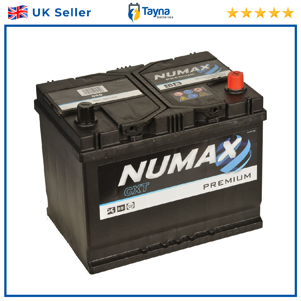 068 Numax Car Battery 12V 68AH