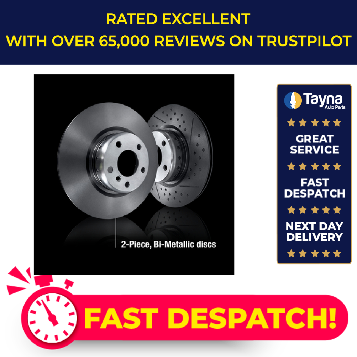 Brake Disc Single Vented fits BMW M3 E46 3.2 Front Right 00 to 06 325mm Apec New