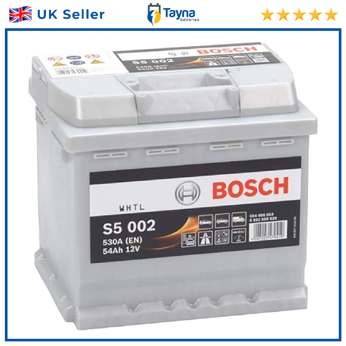 Battery fits AUDI Q3 Q4 A3 A4 80 F103 75 60 A6 50 Bosch 012 530A 54Ah - Image 87