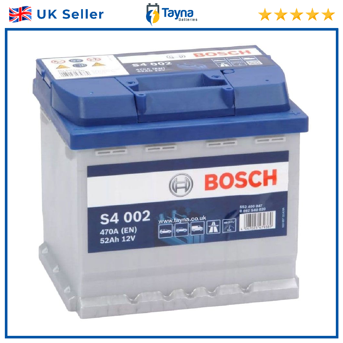 Battery fits BENTLEY MULSANNE FLYING SPUR CONTINENTAL 4.0 6.0 6.8 2005 on 012