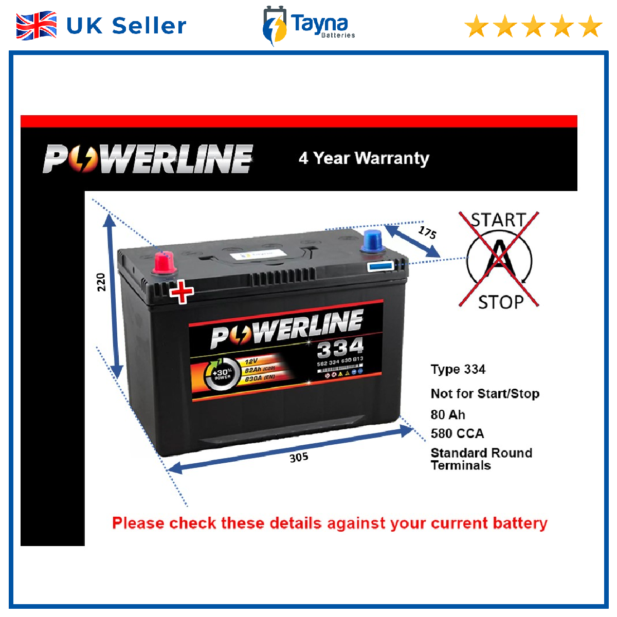 Battery fits LEXUS IS220d IS200d LS600h GS460 LFA LS460 4.6 4.8 5.0 2.2D 250 New