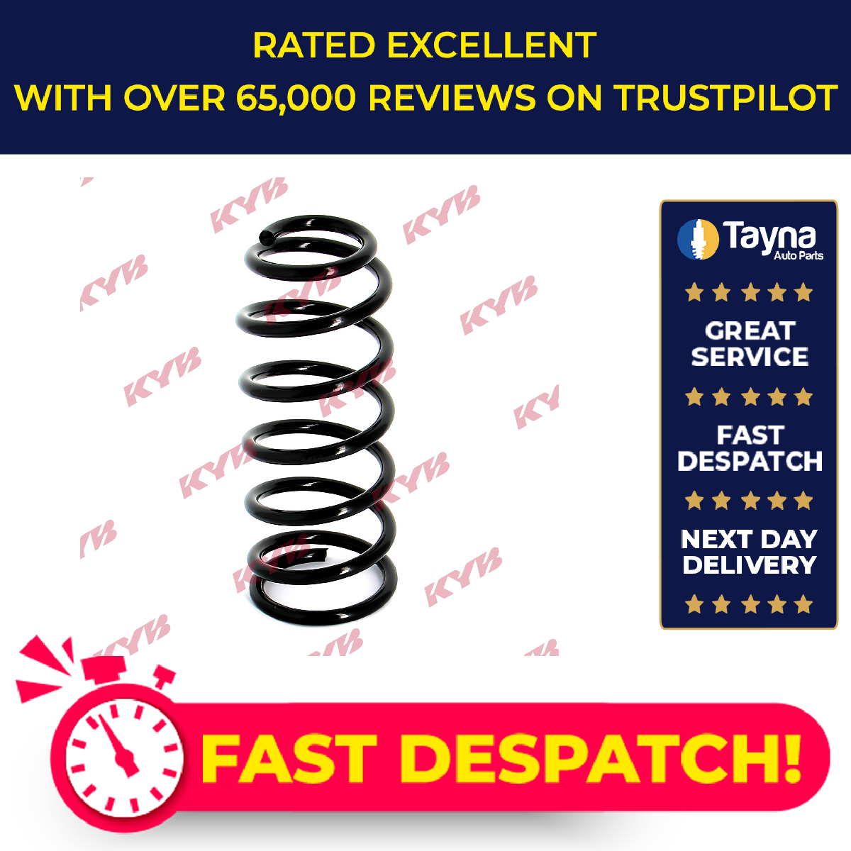 2x KYB Coil Spring Rear RA5843 [PM2392189]