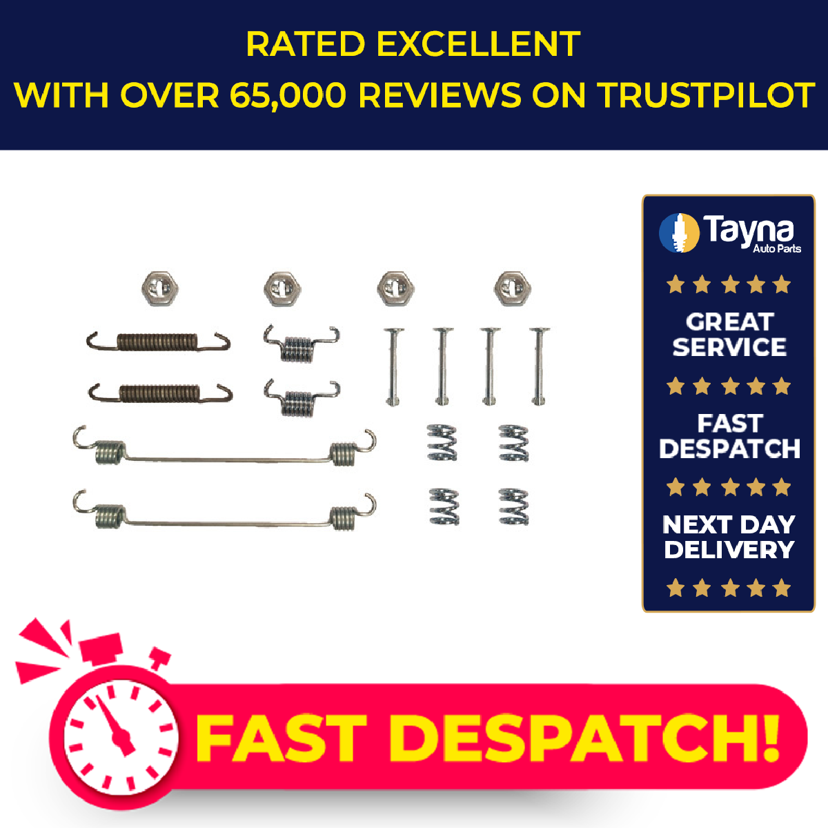 Apec Brake Shoe Fitting Kit Rear KIT772 [PM1805430]