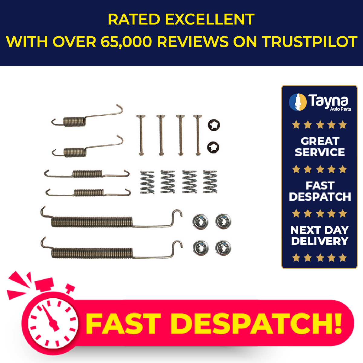 Apec Brake Shoe Fitting Kit Rear KIT789 [PM1805444]