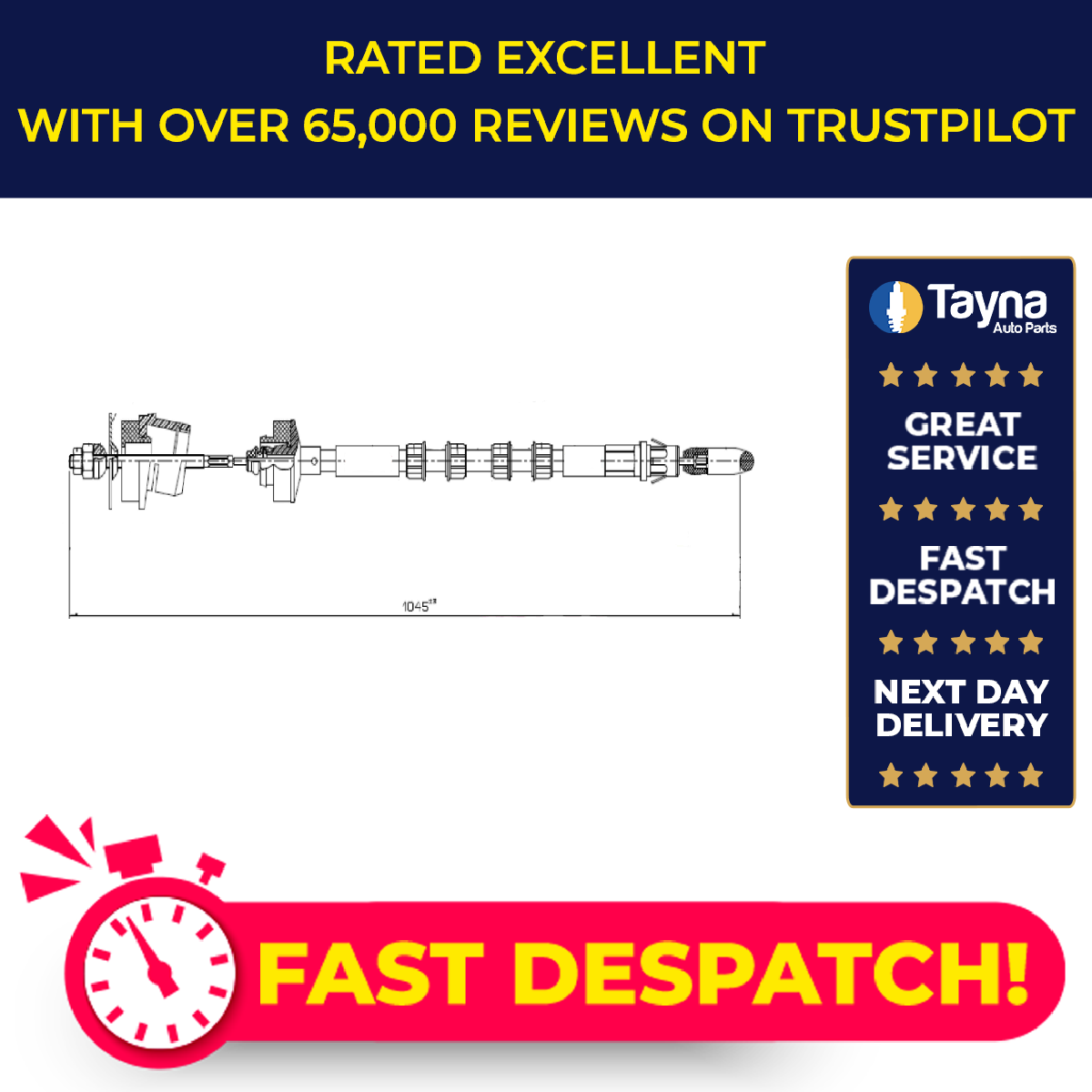 Apec Clutch Cable CAB5026 [PM2003915]