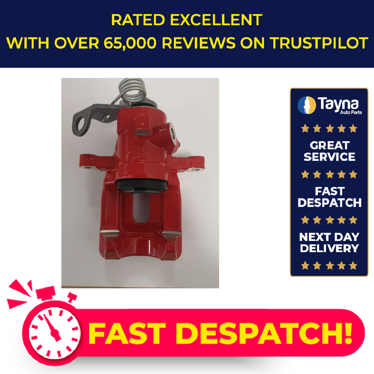 Apec Brake Caliper Rear Left LCA570RED [PM2003975]