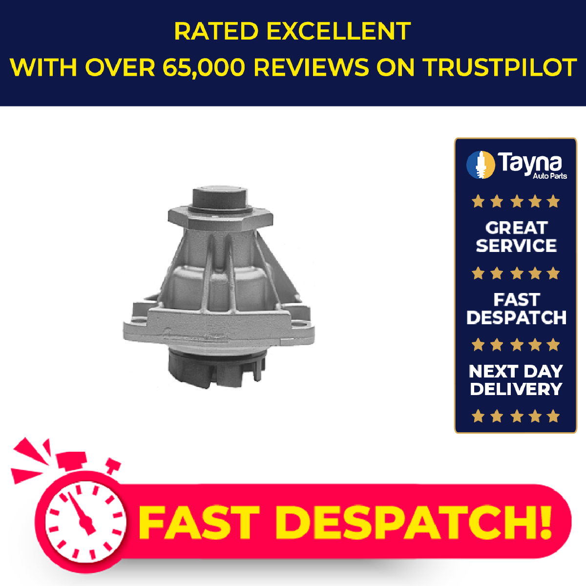 Water Pump fits VAUXHALL CAVALIER Mk3 2.5 88 to 94 C25XE Coolant ...
