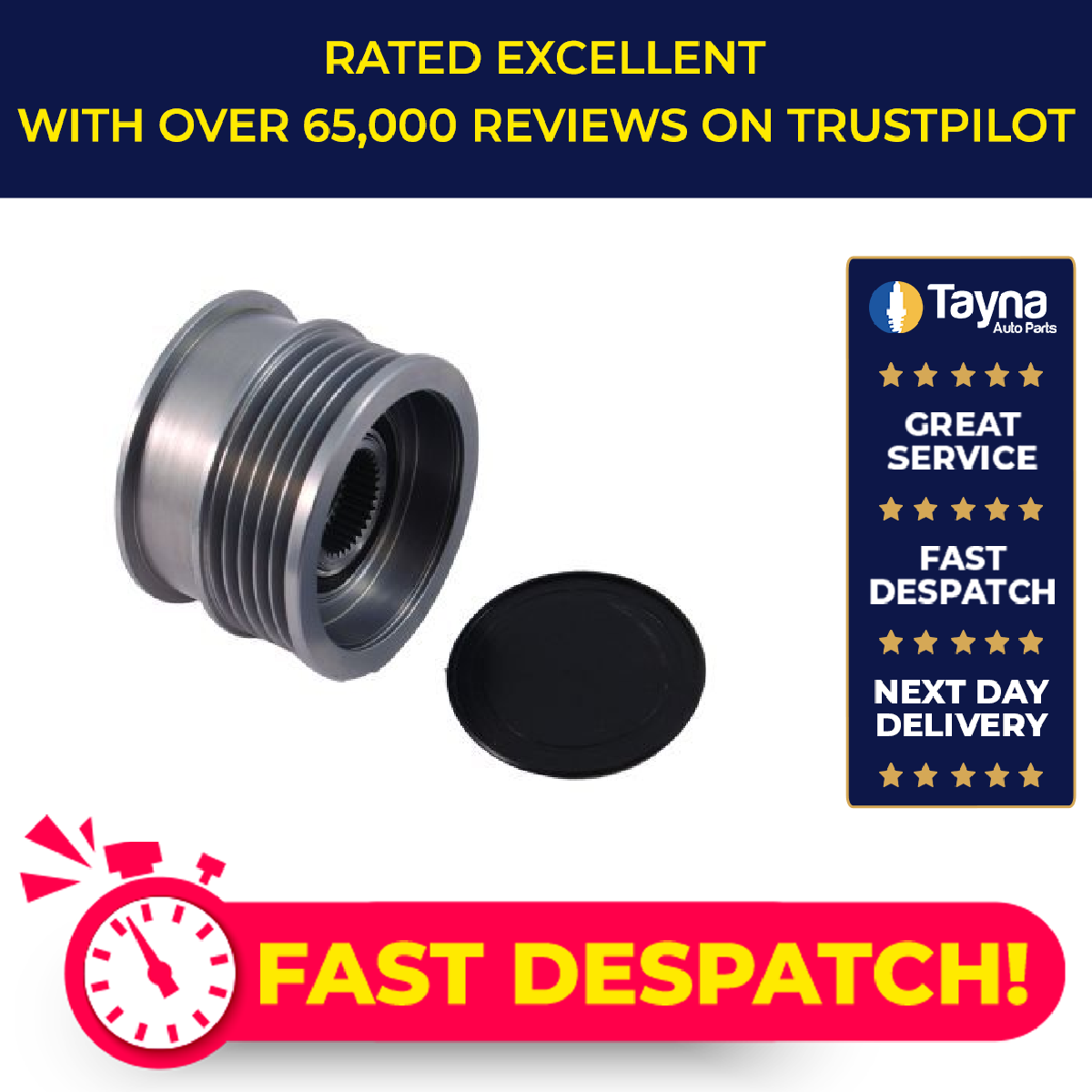 Apec Overrunning Alternator Pulley AOP1110 [PM2359556]