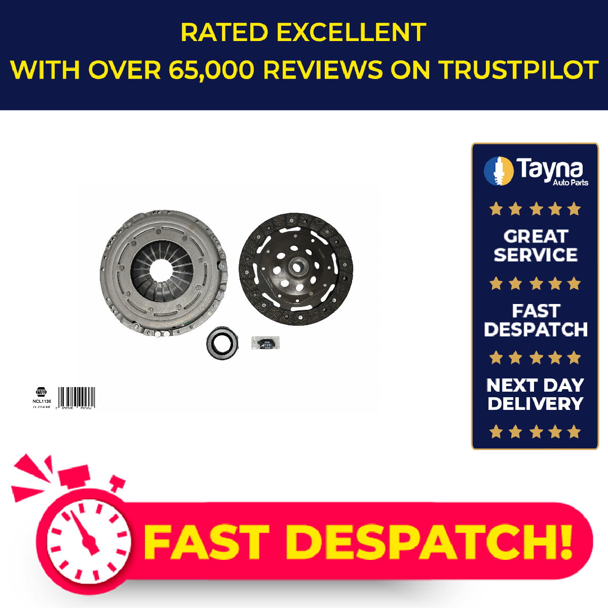 NAPA Clutch Kit NCL1136 [PM2440040]