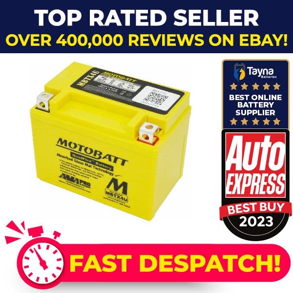 MBTX4U MOTOBATT Quadflex AGM Bike Battery 12V 4Ah [PM2461874]