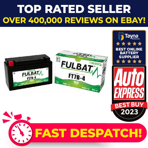 FT7B-4 AGM Fulbat Motorcycle Battery YT7B-4 [PM2461515]