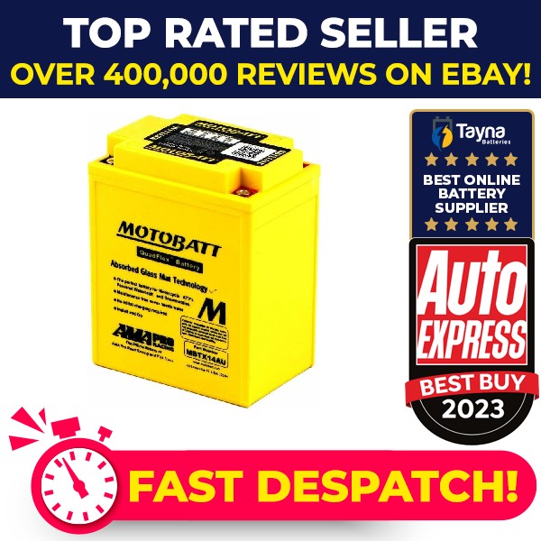 MBTX14AU MOTOBATT Quadflex AGM Bike Battery 12V 16Ah [PM2461867]