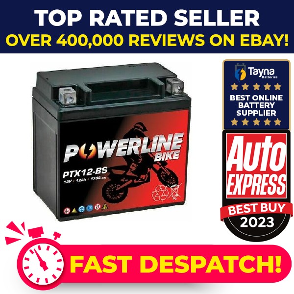 PTX12-BS Powerline Motorcycle Battery 12V 12Ah [PM2462268]