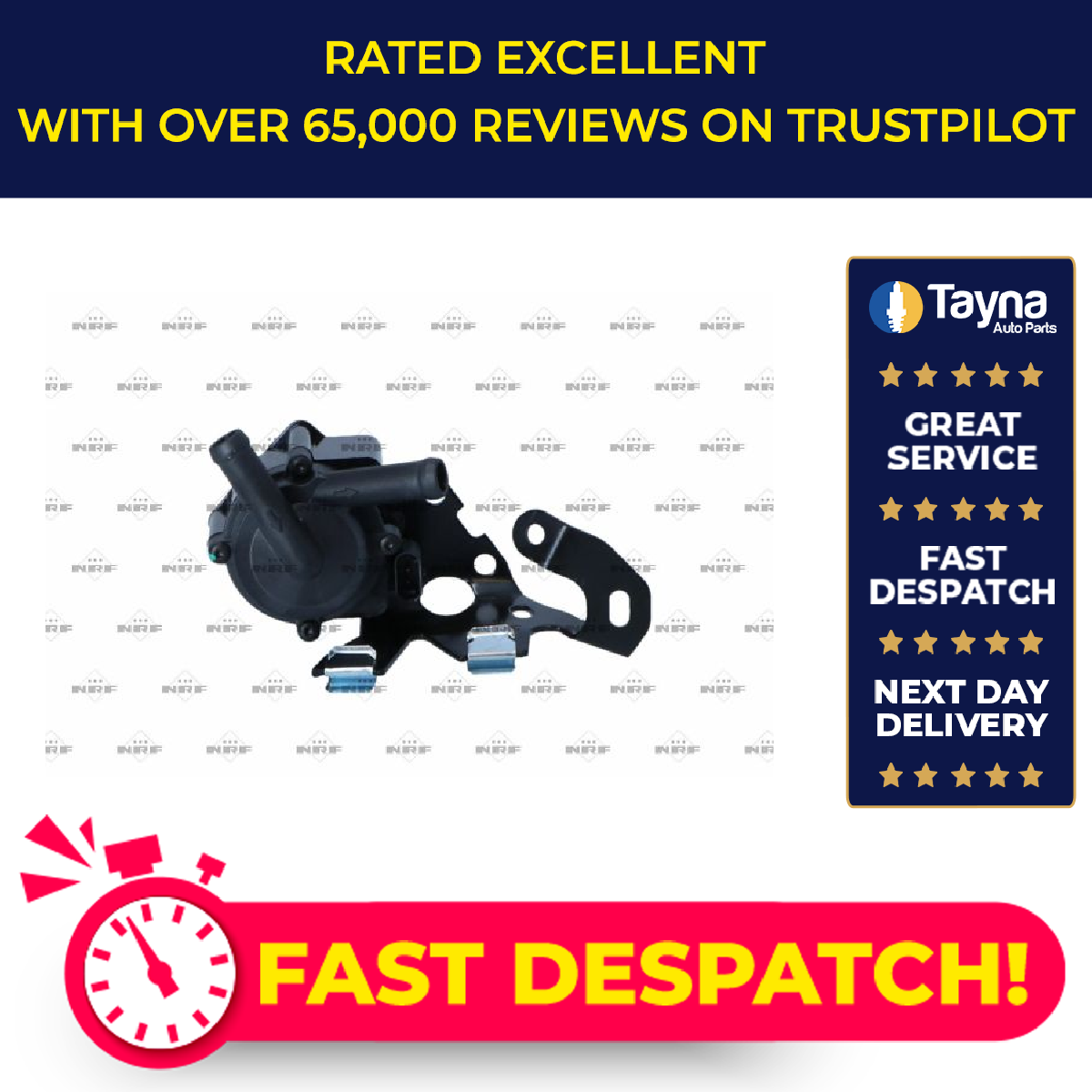 Electric Water Pump fits CITROEN C4 PICASSO Mk2 THP 1.6 2014 on NRF ...