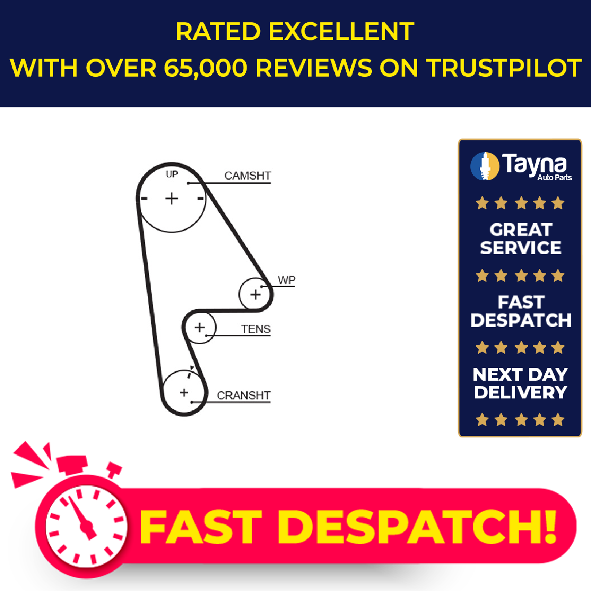 Gates Timing Belt 5409XS [PM153456]