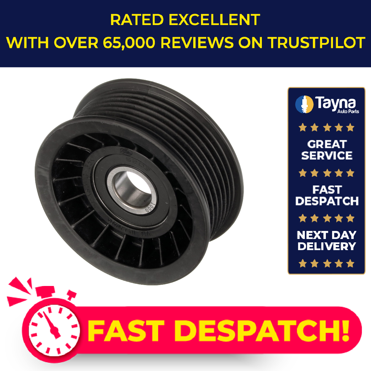 Gates Aux Belt Idler Pulley T38016 [PM154135]