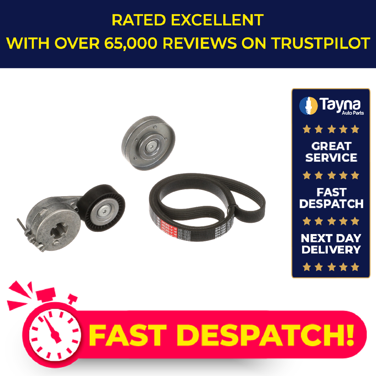 Gates Drive Belt Kit K026PK1590 [PM154490]