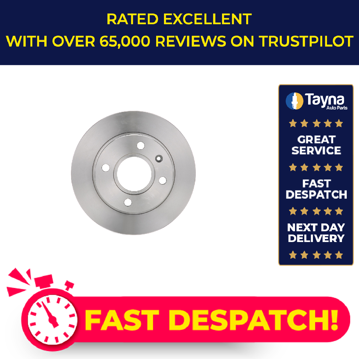 2x Brake Discs Pair Vented fits MAZDA 121 Mk3 Front 1.25 1.3 1.8D 96 to 02 Set