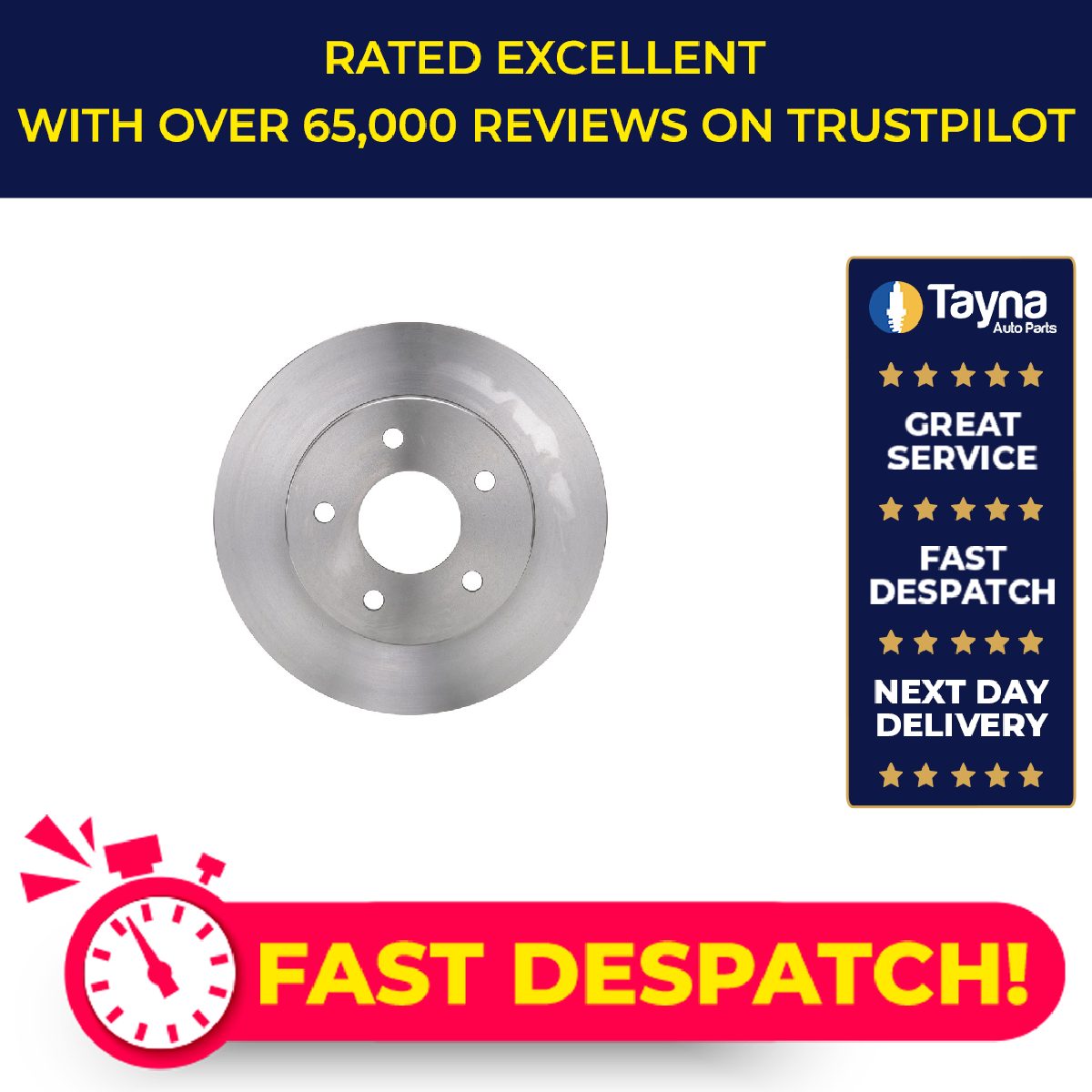 2x Brake Discs Pair Solid fits NISSAN ALMERA V10 1.8 Rear 00 to 05 QG18DE 278mm