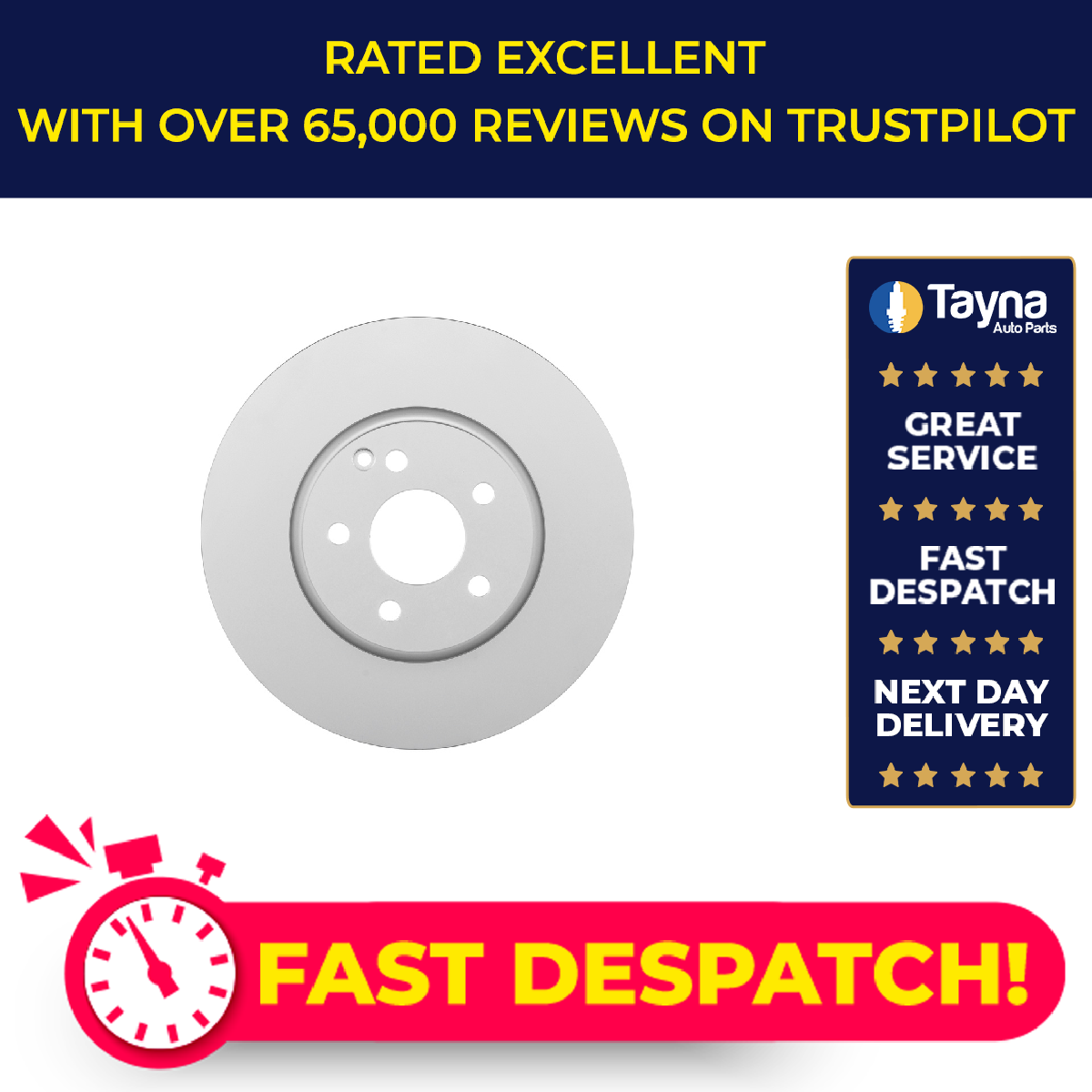 2x Brake Discs Pair Vented fits MERCEDES E250 Front 1.8 2.0 2.2D 09 to 16 322mm