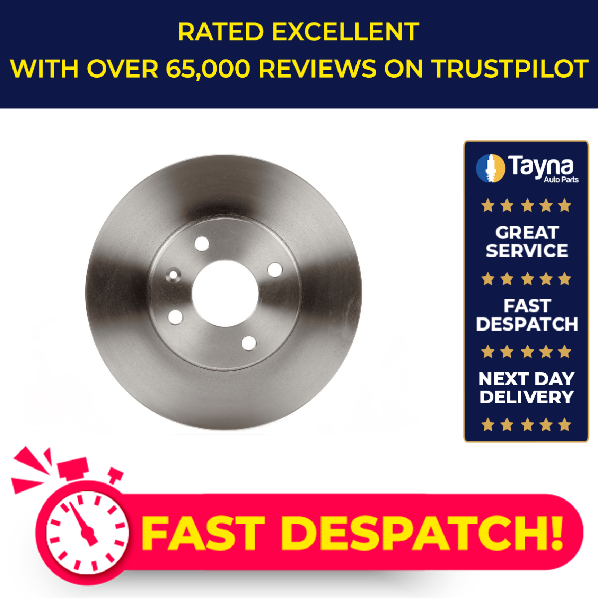 2x Brake Discs Pair Vented fits CHEVROLET AVEO T300 1.3D Front 11 to 15 256mm