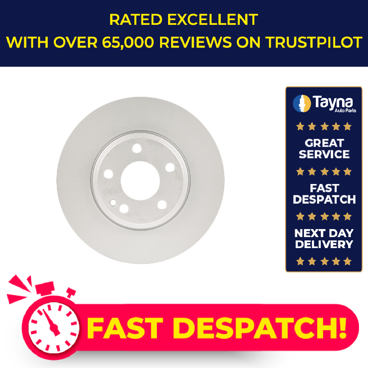 2x Brake Discs Pair Vented fits MERCEDES B220 W246 2.0 Front 13 to 18 M270.920