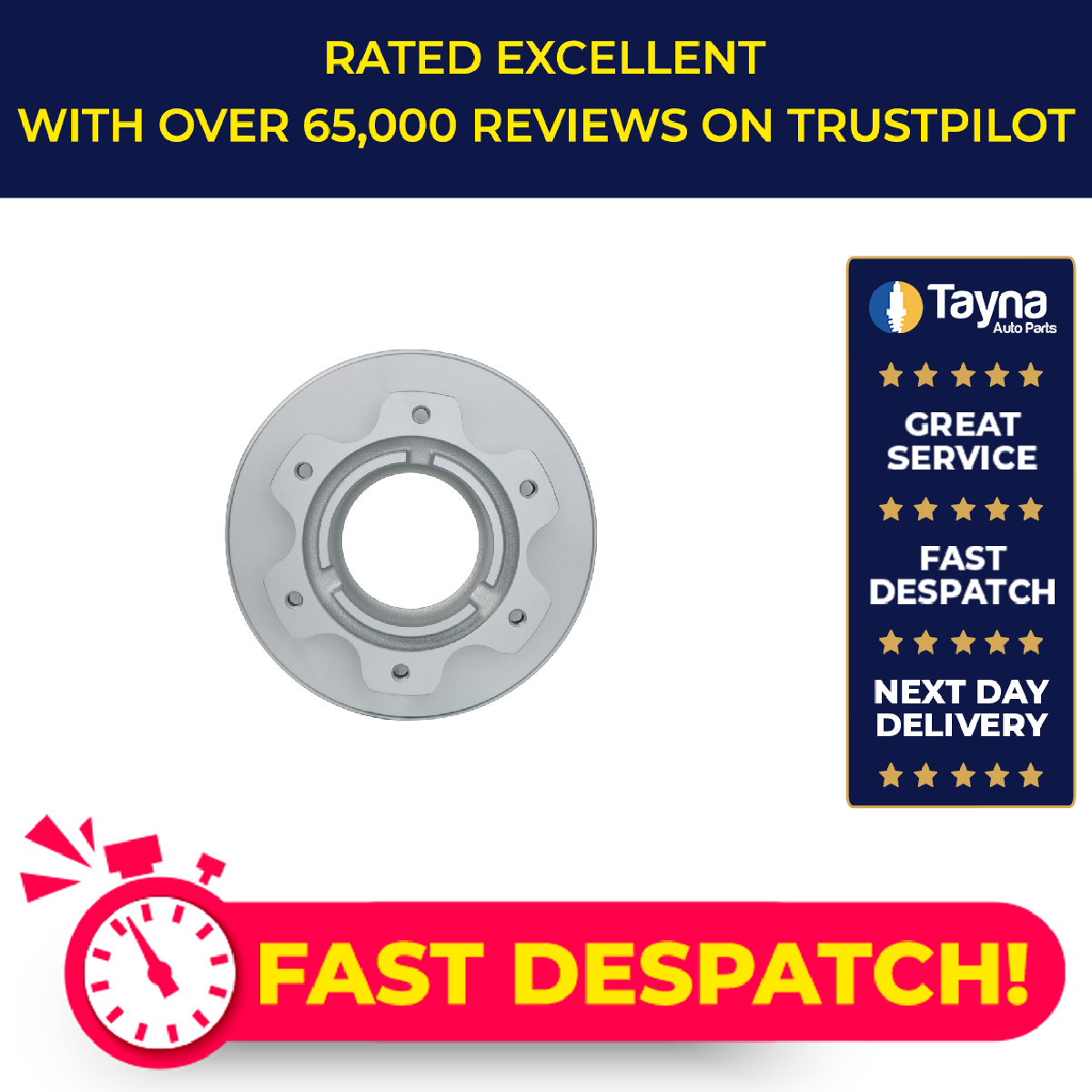 Brake Disc Single Vented fits MERCEDES VARIO 4.3D Rear 06 to 13 303.8mm