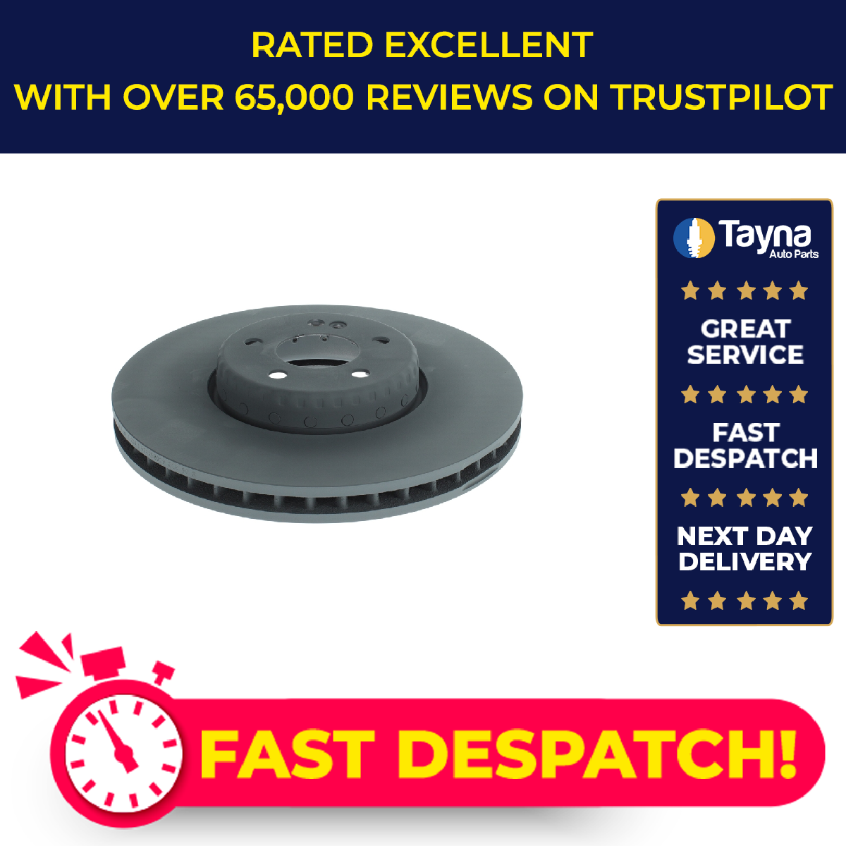 2x Brake Discs Pair Vented fits MERCEDES E300DE W213 2.0D Front 2018 on 342mm