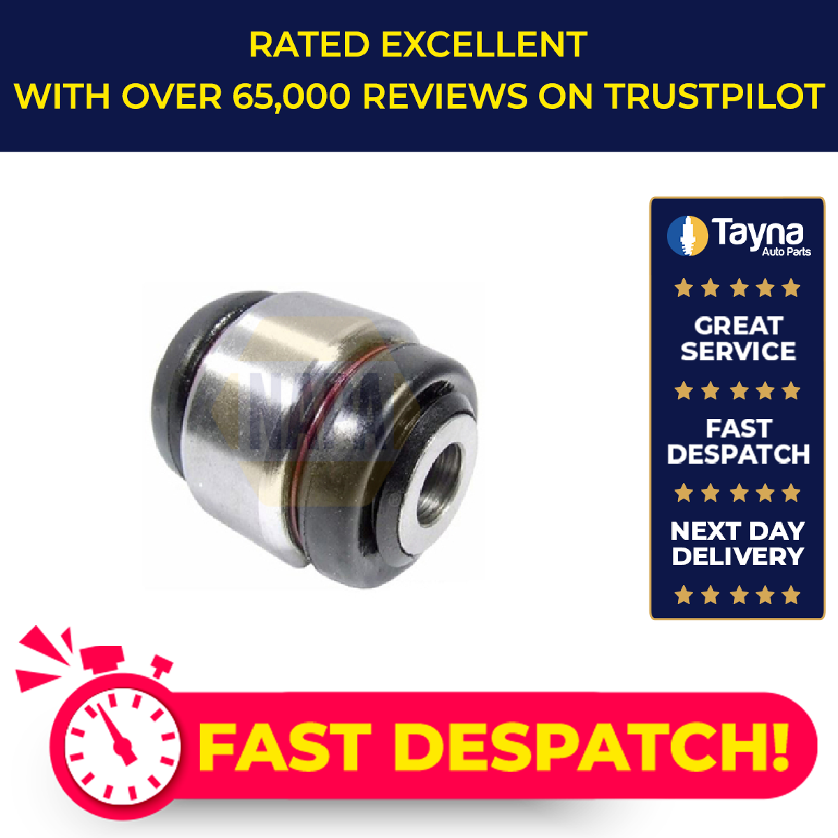 NAPA Wishbone / Control / Trailing Arm Bush Rear NST8029 [PM1906425]