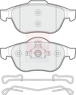 Brake Pads Set fits RENAULT ESPACE Mk4 2.2D Front 2002 on 410607613R 410607716R