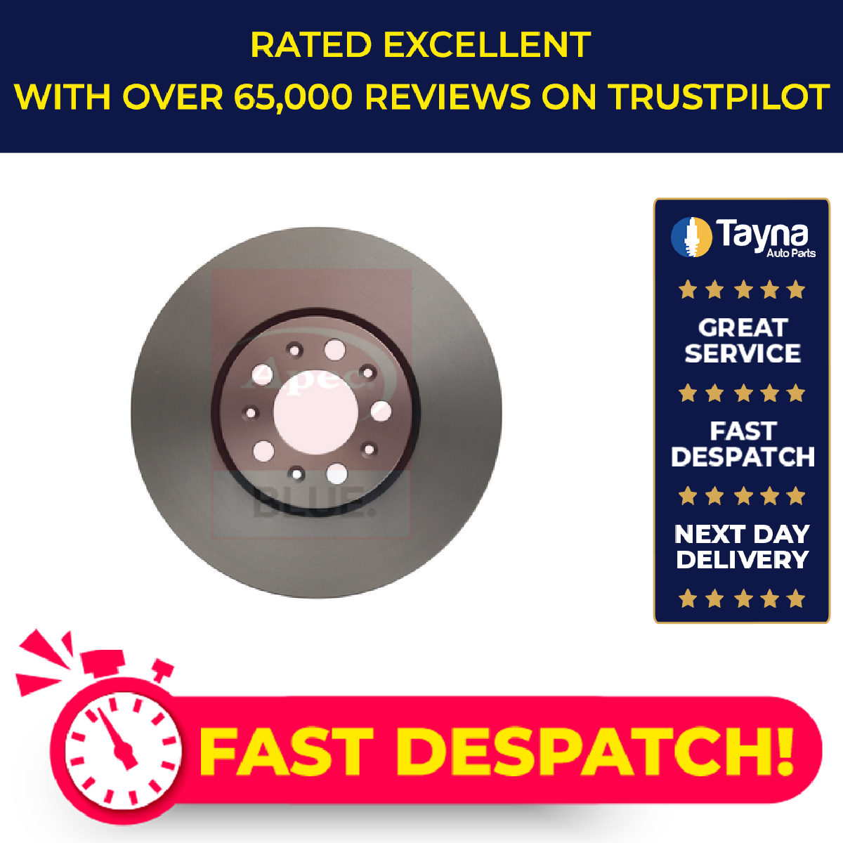2x Brake Discs Pair Vented fits SKODA OCTAVIA Mk1 Front 1.8 1.9D 97 to 10 288mm