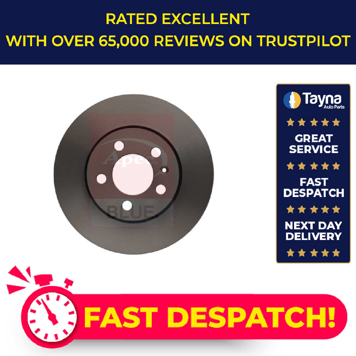 2x Brake Discs Pair Vented fits SEAT IBIZA Front 02 to 17 256mm Set 1J0615301D