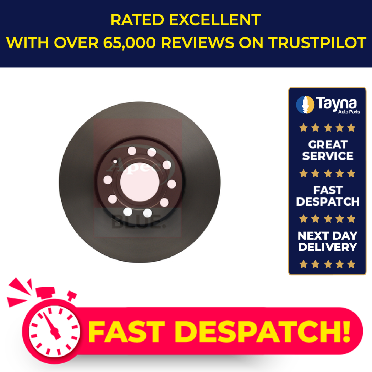 2x Brake Discs Pair Vented fits VW PASSAT 3B2, 3B5 2.5D Front 98 to 00 288mm Set