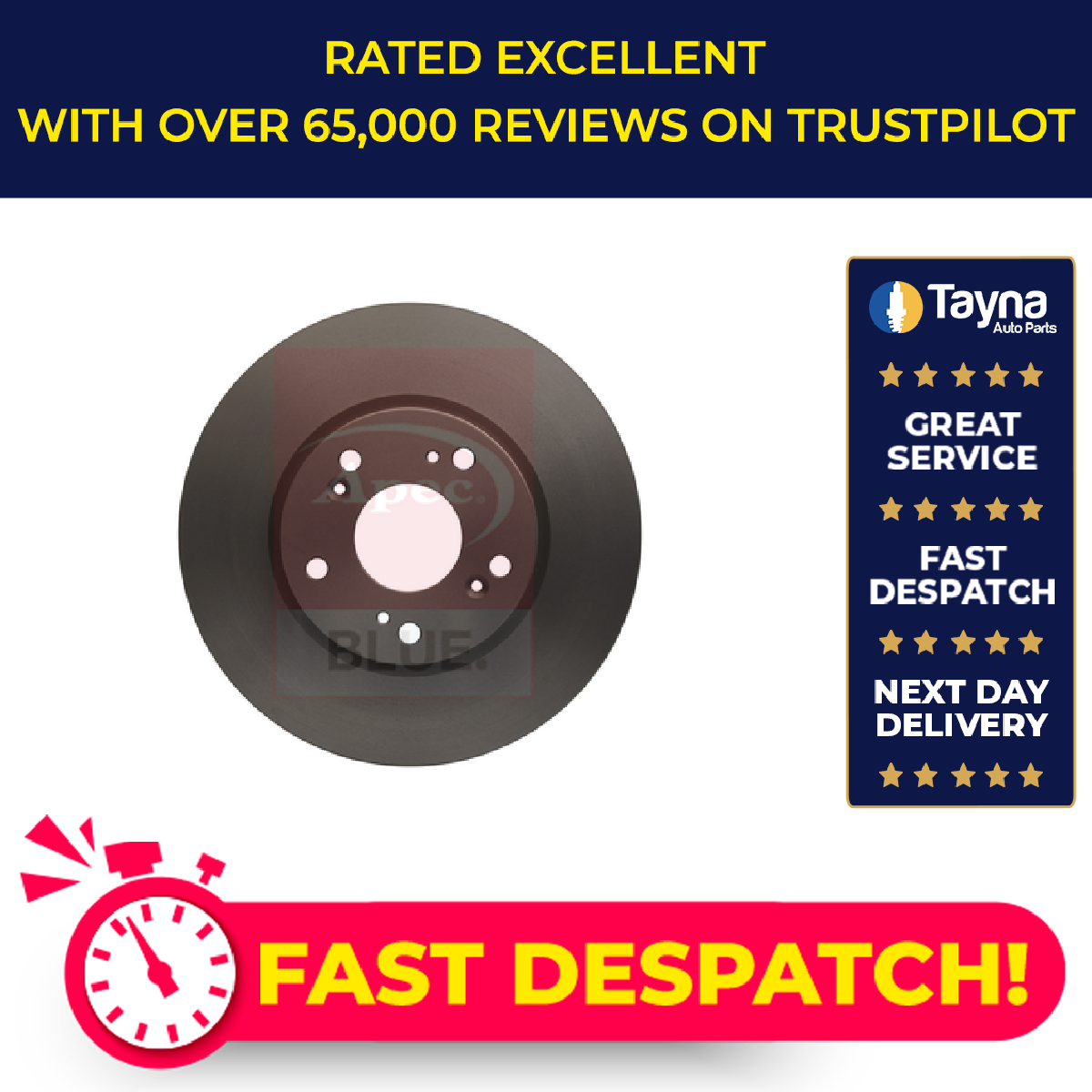 2x Brake Discs Pair Vented fits HONDA STREAM RN3 2.0 Front 01 to 06 282mm Set